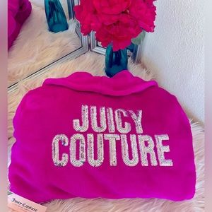 SOLD**********************Ultra Plush Hot Pink Sequin Juicy Couture Bathrobe